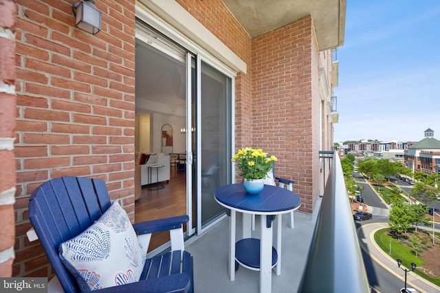 view of balcony