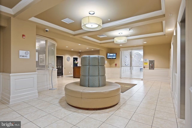 reception with visible vents
