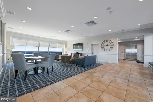interior space with visible vents