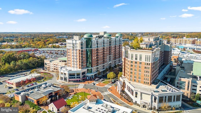 aerial view featuring a view of city