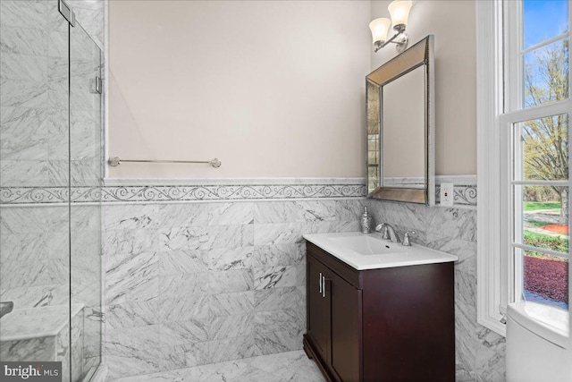 5 Klockner Ct, Lawrence Township, NJ 08648 - bathroom with toilet, tile walls, vanity, and wainscoting