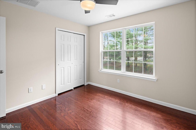 5 Klockner Ct, Lawrence Township, NJ 08648 - unfurnished bedroom featuring visible vents, baseboards, and wood finished floors
