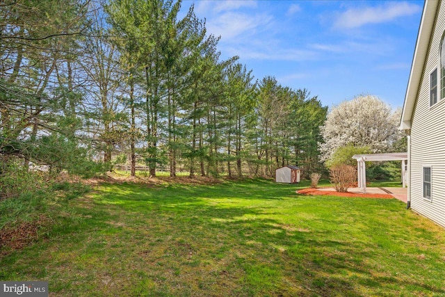 5 Klockner Ct, Lawrence Township, NJ 08648 - view of yard with an outbuilding and a storage unit