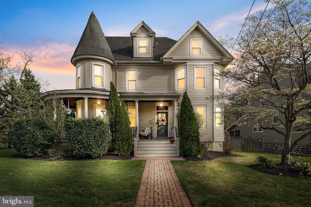 victorian home featuring covered porch