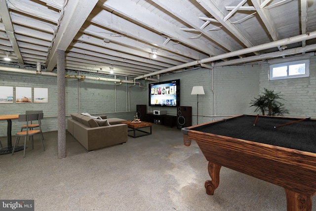 view of rec room