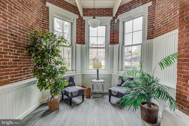 view of sunroom / solarium