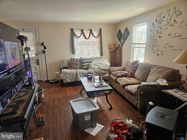 137 Washington Ave, Downingtown, PA 19335 - living area featuring dark wood-style floors