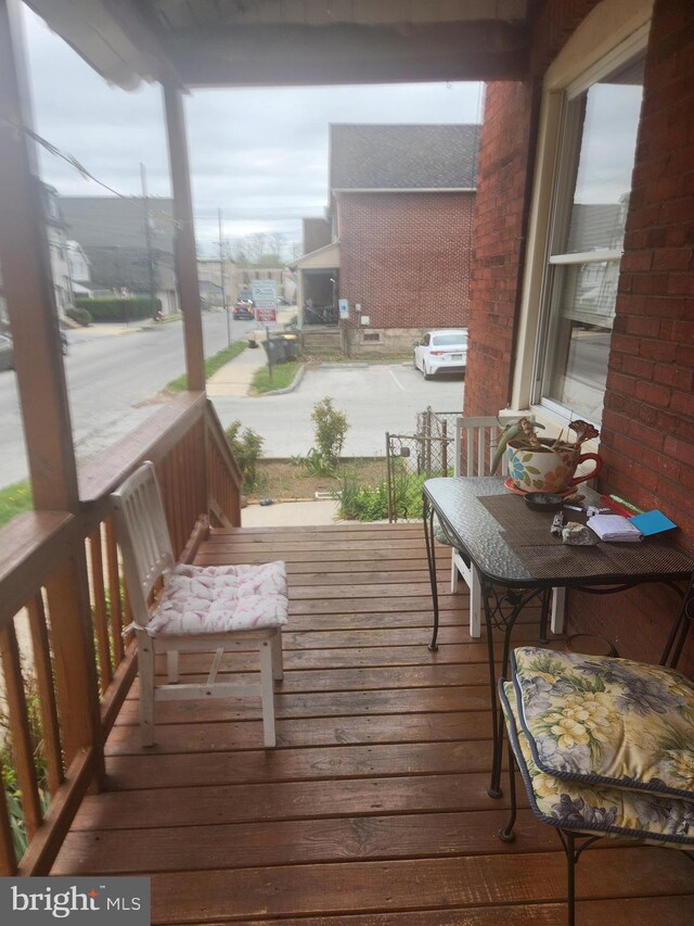 137 Washington Ave, Downingtown, PA 19335 - wooden terrace with covered porch