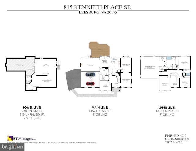 815 Kenneth Pl SE, Leesburg, VA 20175 - floor plan