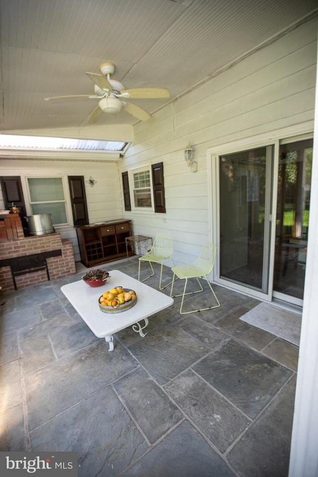 13909 Broomall Ln, Silver Spring, MD 20906 - view of patio / terrace with ceiling fan