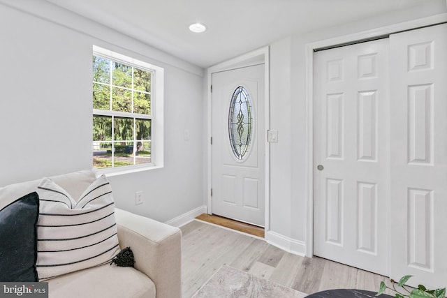 1302 Ashbridge Rd, West Chester, PA 19380 - entrance foyer with light wood-style floors and baseboards