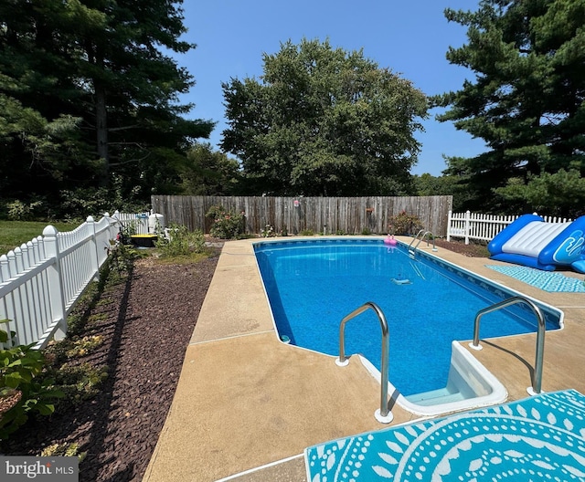 4216 Valley Vista Ct, Manchester, MD 21102 - view of pool with a fenced backyard, a fenced in pool, and a patio