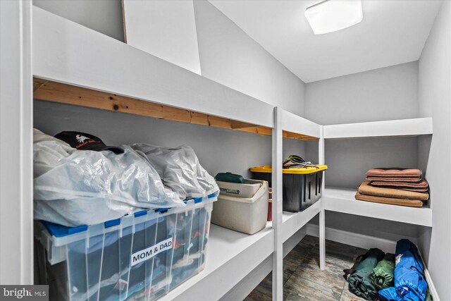 view of storage area