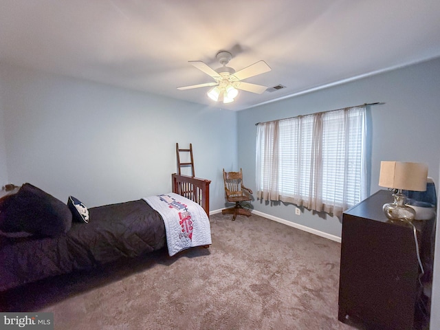 10861 Smugglers Notch Ct, White Plains, MD 20695 - bedroom with carpet floors, baseboards, and a ceiling fan