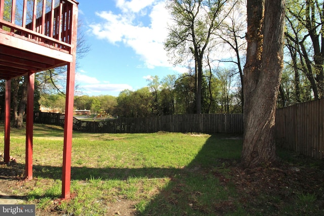 2214 Wintergreen Ave, District Heights, MD 20747 - view of yard with a fenced backyard