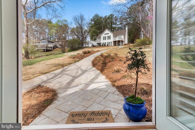 exterior space with driveway