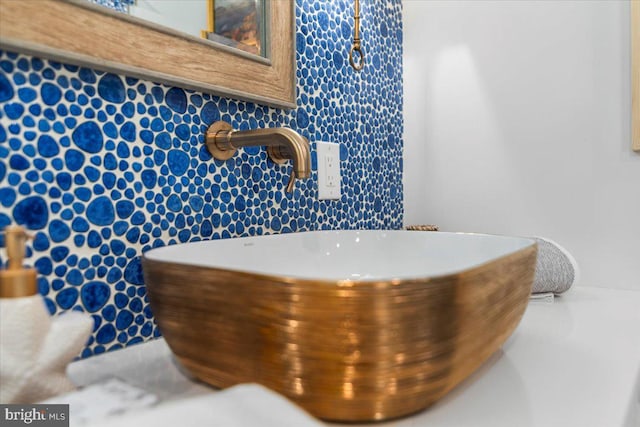 details featuring a sink
