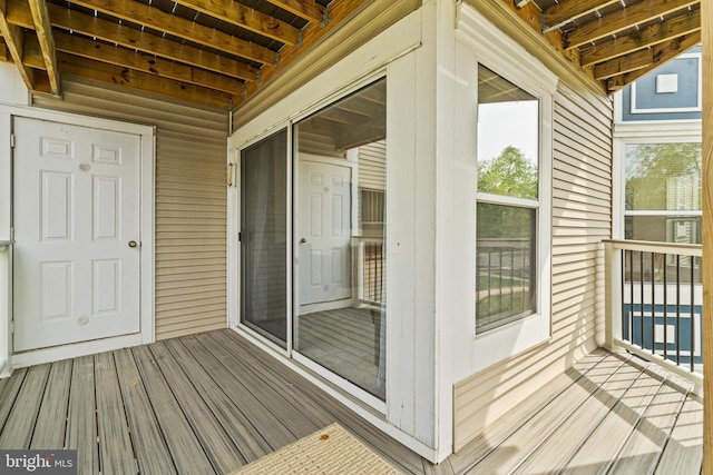 20605 Cornstalk Ter Unit 201, Ashburn, VA 20147 - view of wooden terrace