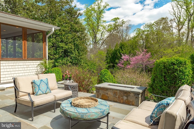 208 Wardour Dr, Annapolis, MD 21401 - view of patio featuring outdoor lounge area