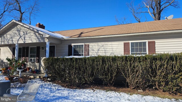 321 Central Ave, Malvern, PA 19355 - ranch-style home featuring a chimney