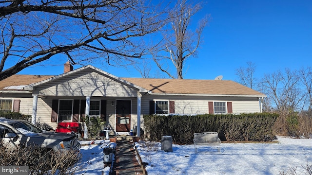 321 Central Ave, Malvern, PA 19355 - view of front of property featuring a porch and a chimney