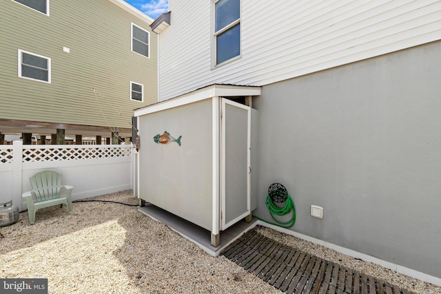 view of patio with fence