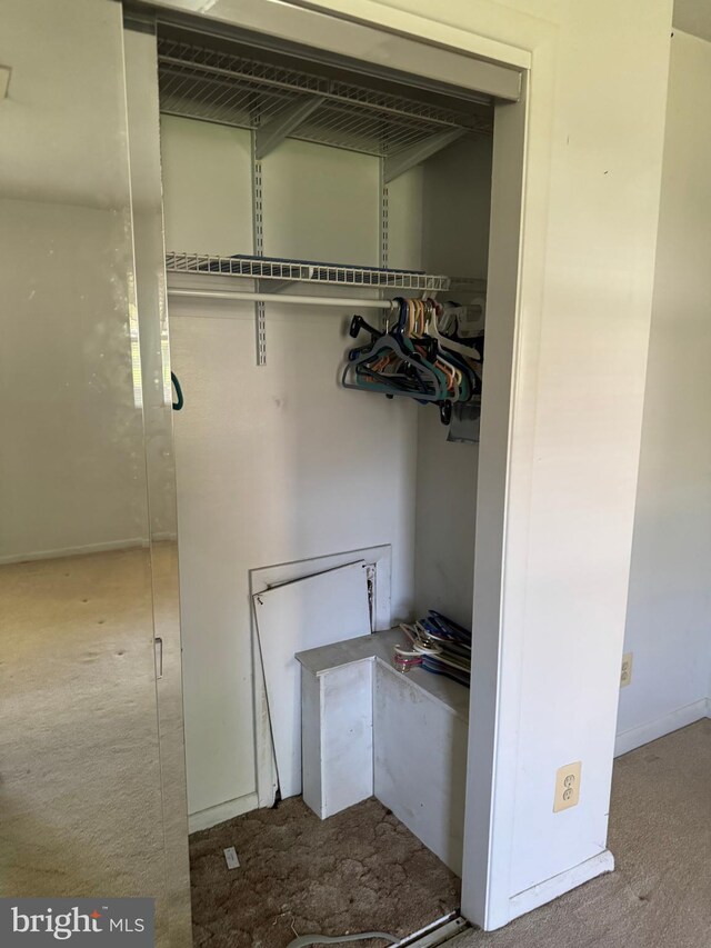 view of closet