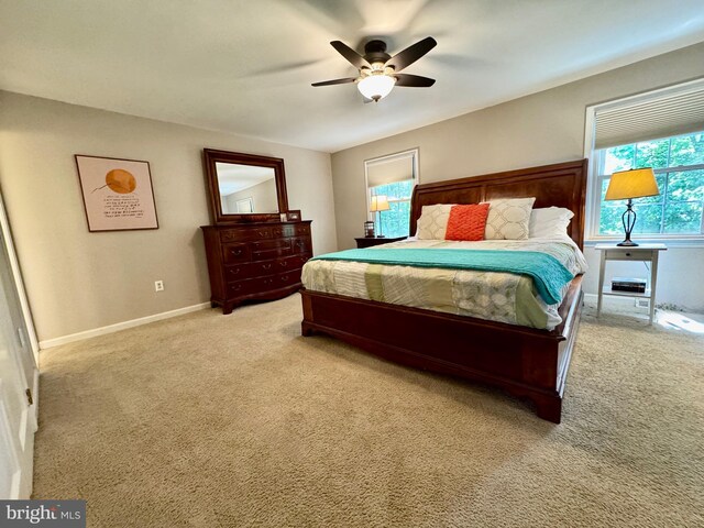 1282 Masters Dr Unit 190, Arnold, MD 21012 - carpeted bedroom with baseboards and a ceiling fan