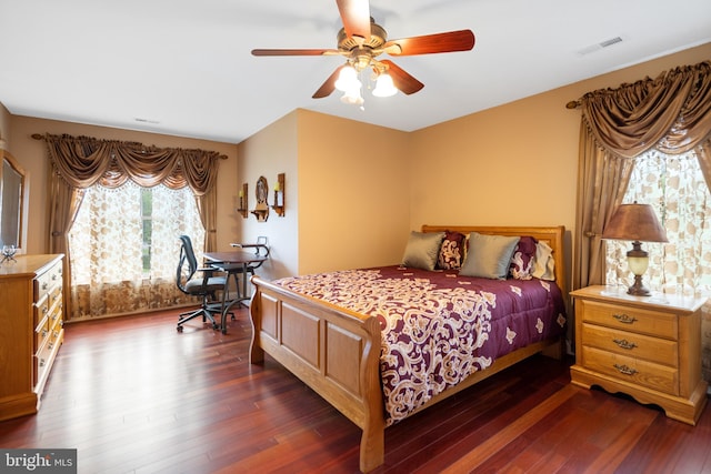 1 Pinkerton Ct, Stafford, VA 22554 - bedroom with dark wood-type flooring and ceiling fan