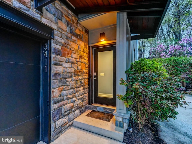 3411 Woodberry Ave, Baltimore, MD 21211 - view of exterior entry with stone siding