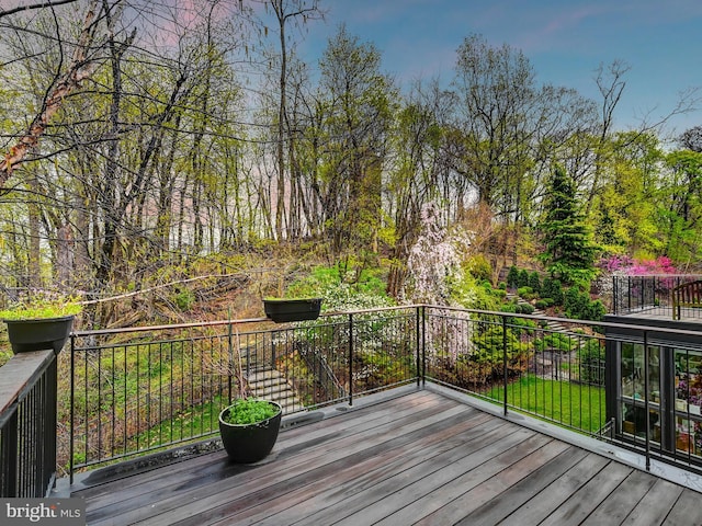 3411 Woodberry Ave, Baltimore, MD 21211 - view of wooden terrace