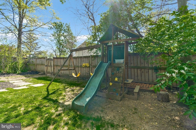 305 W Poplar Rd, Sterling, VA 20164 - view of jungle gym featuring a fenced backyard