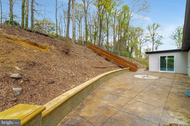 view of yard featuring a patio