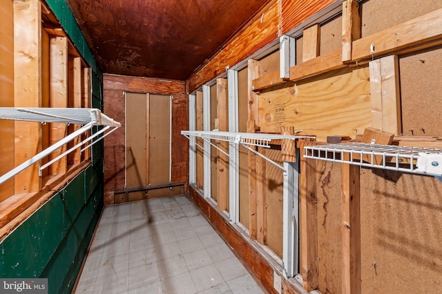 view of storage room