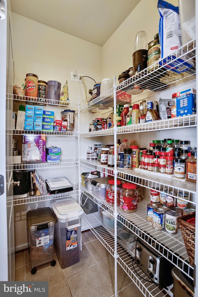 view of pantry