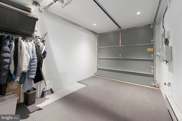 interior space featuring baseboard heating