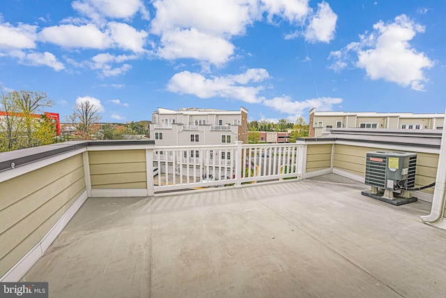 11350 Ridgeline Rd, Fairfax, VA 22030 - view of patio / terrace featuring a balcony and central air condition unit