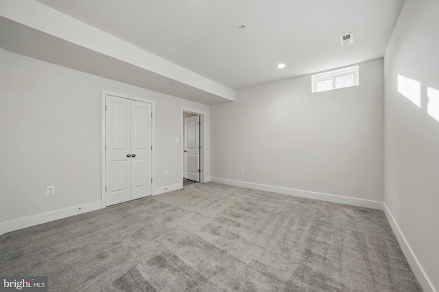 8504 Wendy St, Clinton, MD 20735 - basement with carpet floors, baseboards, and recessed lighting