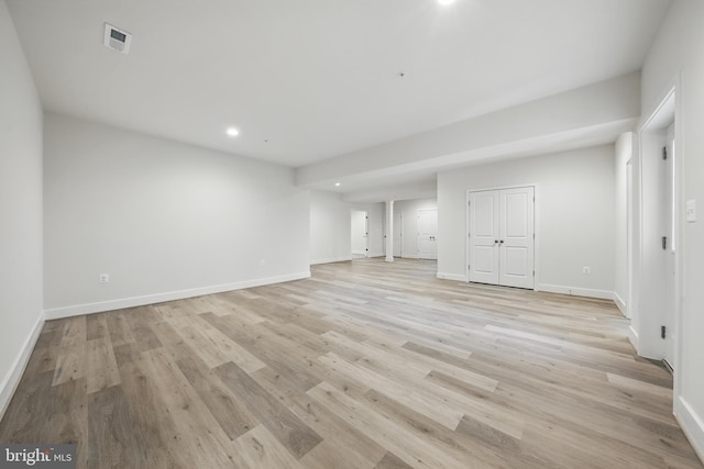 8504 Wendy St, Clinton, MD 20735 - empty room featuring recessed lighting, baseboards, and light wood-type flooring