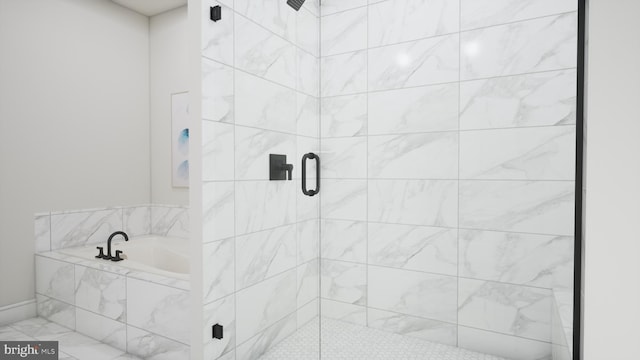 43290 Farringdon Sq, Broadlands, VA 20148 - bathroom with a stall shower and a garden tub