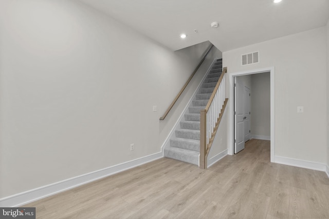 43290 Farringdon Sq, Broadlands, VA 20148 - staircase with wood finished floors, baseboards, and recessed lighting