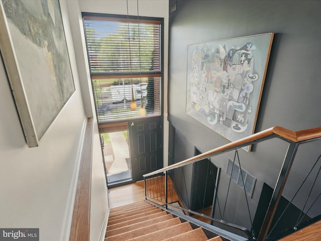 view of staircase