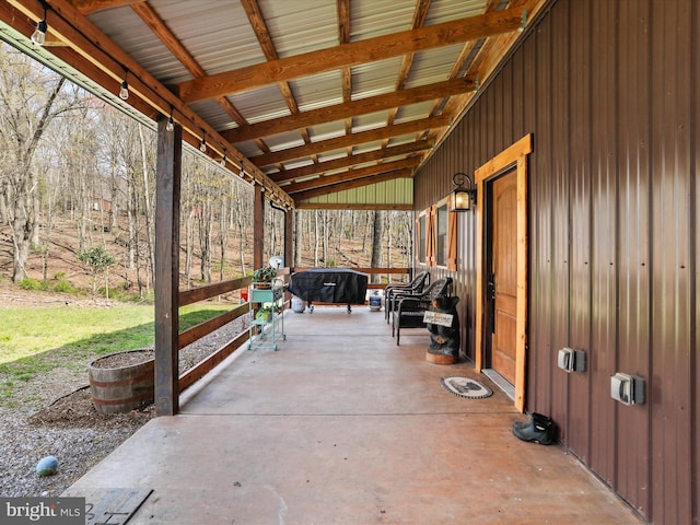125 Rural Retreat Ln, Great Cacapon, WV 25422 - view of patio / terrace featuring a grill
