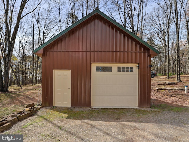 125 Rural Retreat Ln, Great Cacapon, WV 25422 - view of detached garage