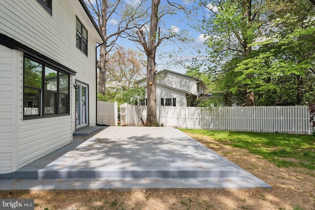 view of patio / terrace with fence