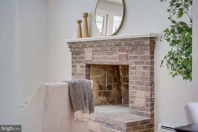 details featuring baseboard heating