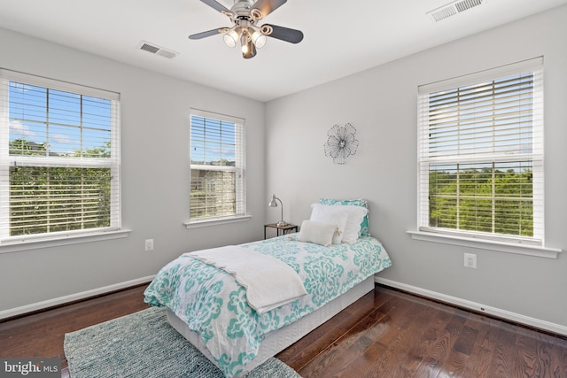 42364 Winsbury W Pl, Sterling, VA 20166 - bedroom featuring wood finished floors, baseboards, and a ceiling fan