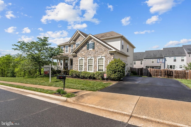 42364 Winsbury W Pl, Sterling, VA 20166 - view of front of house featuring stone siding and driveway
