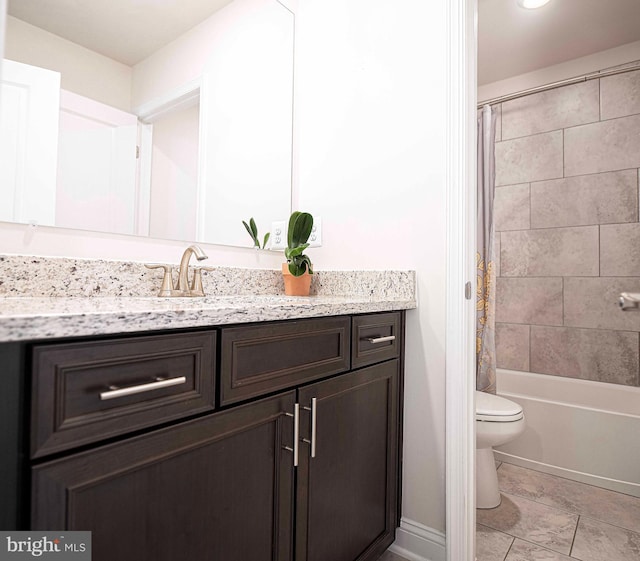 1218 Up And Over Ln, Aberdeen, MD 21001 - bathroom with vanity, toilet, and shower / tub combo