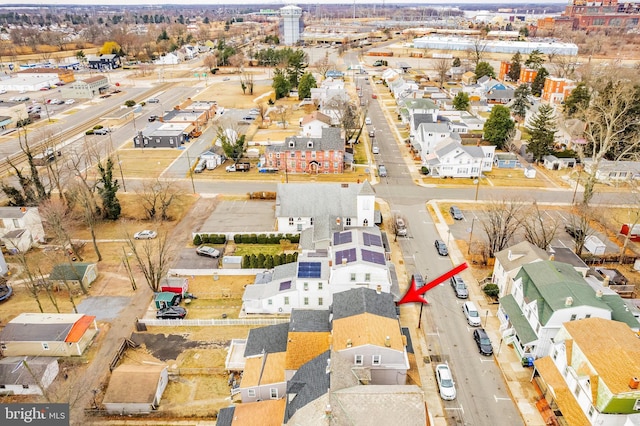 drone / aerial view featuring a residential view